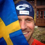 fredrik strang and swedish flag