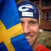 fredrik strang and swedish flag