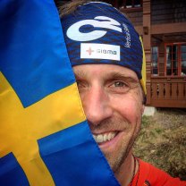 fredrik strang and swedish flag