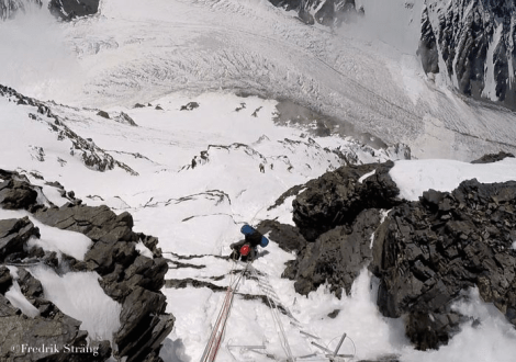 "Black Pyramid" Abruzzi Spur on K2.