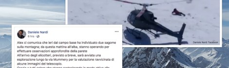 daniele nardi and tom ballard rescue update. silhouettes found on Nanga Parbat by Alex Txikon