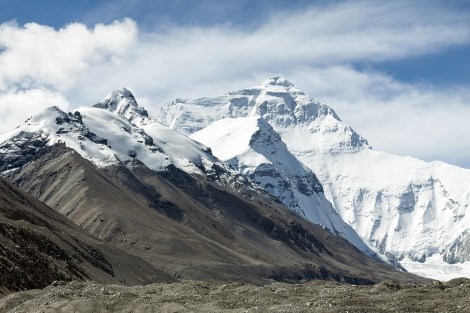 mount Everest view from tibet