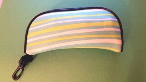Fabric Sunglass Case for storing hiking essentials. Hiking Essentials to Pack for Semi-Cold Weather