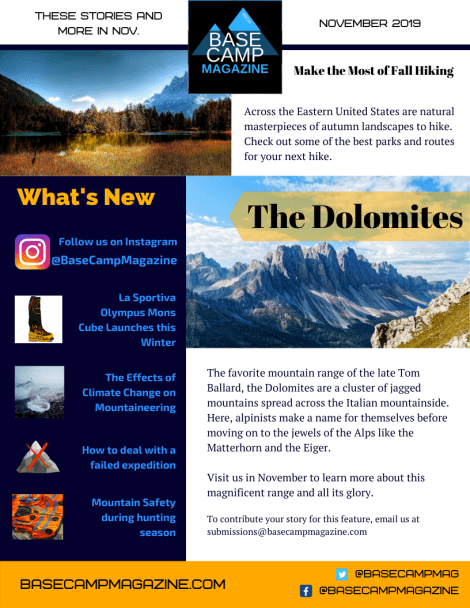 Base Camp Magazine November 2019 Newsletter png