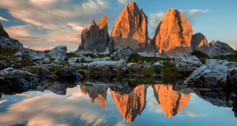 cima grande di lavaredo in the dolomites