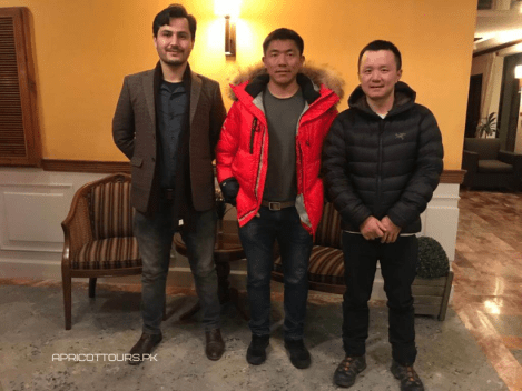 k2 winter 2020 Mingma G, Gao Li and their Liaison Officer arrived in Skardu